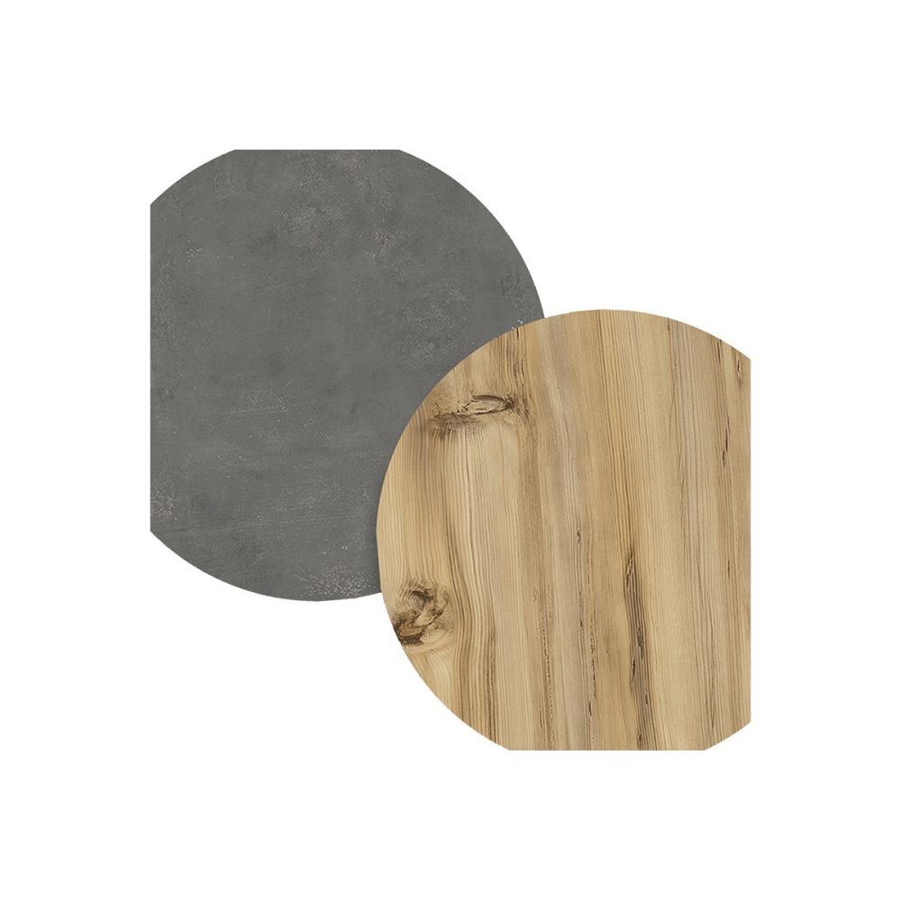 Mueble TV Moderno con Puerta en Melamina Color Antracita y Cambria 100x31.5x29.6cm - Diseño Elegante para Salón.