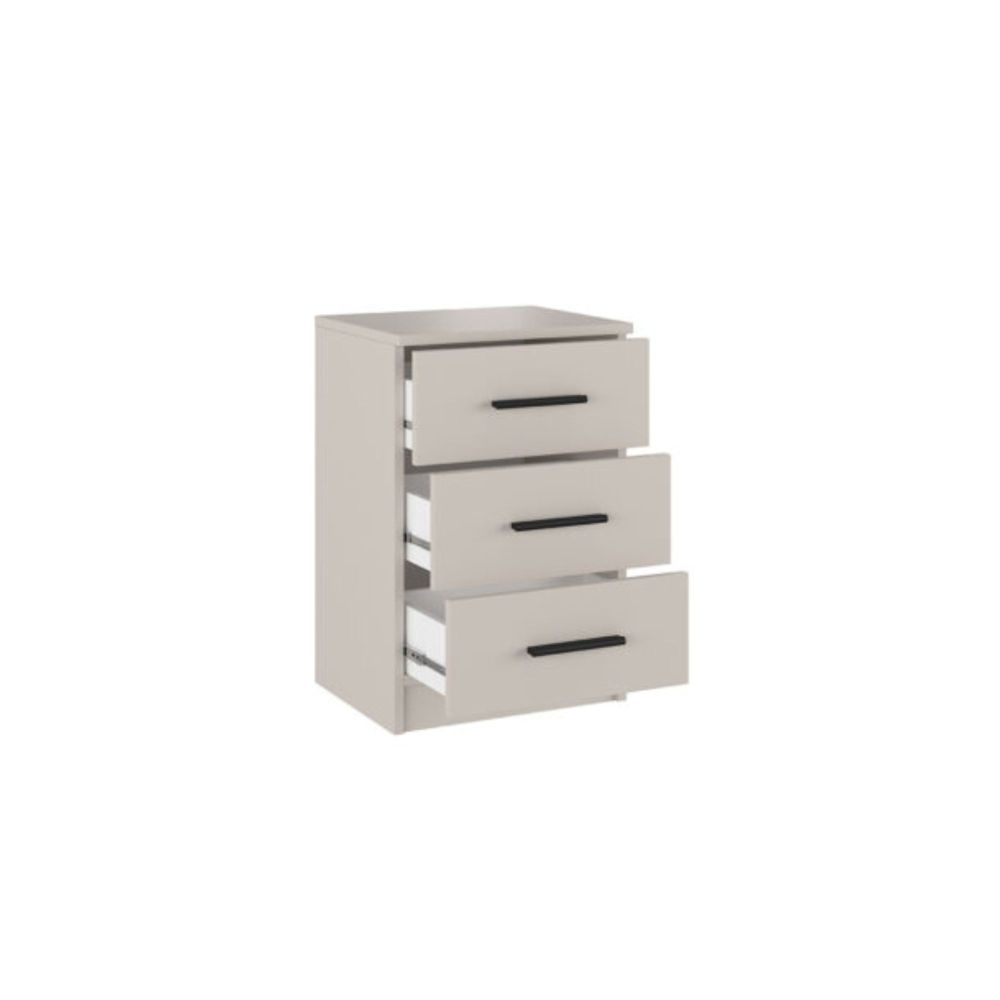 Conjunto Pack Cabecero y 2 Mesitas de Noche,Mesilla de noche 3 Cajones Color Beige, Medidas:110x45x1,6 cm (LargoxAltoxProfundo)